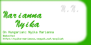 marianna nyika business card